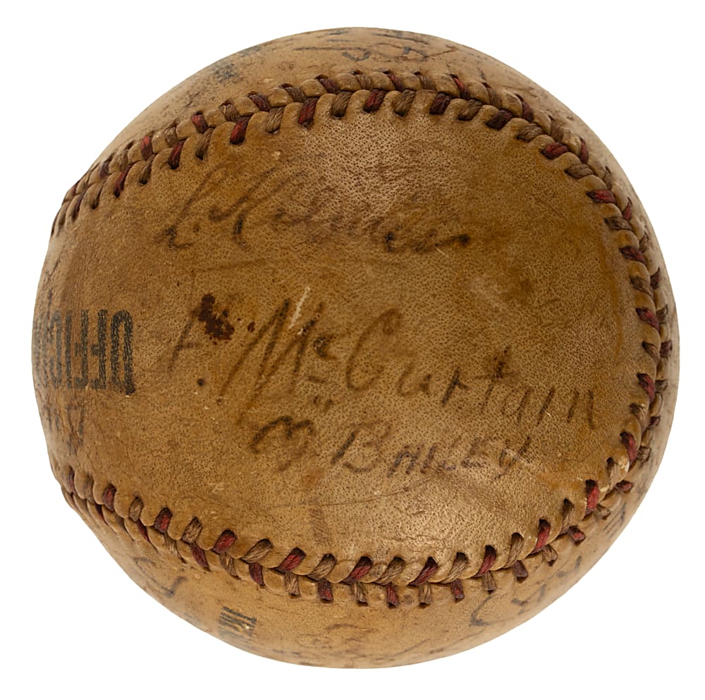 1930s Jim Thorpe Multi-Signed Baseball - JSA