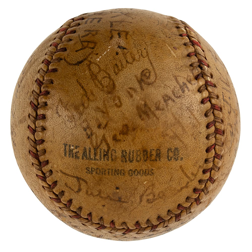 1930s Jim Thorpe Multi-Signed Baseball - JSA