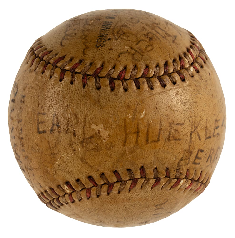 1930s Jim Thorpe Multi-Signed Baseball - JSA