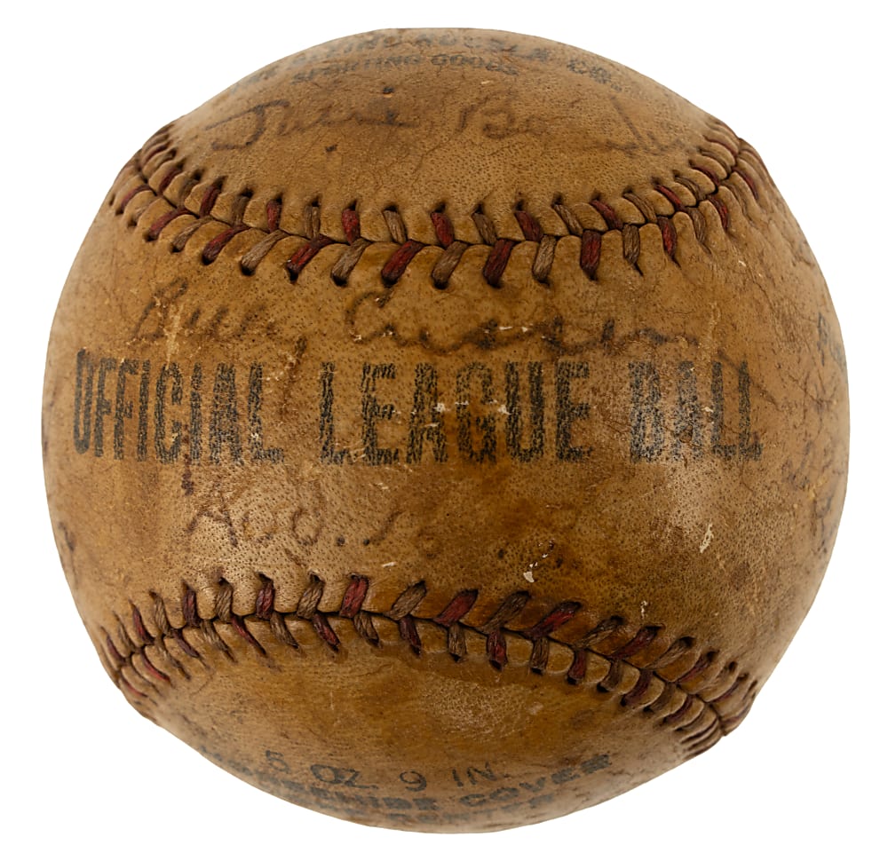 1930s Jim Thorpe Multi-Signed Baseball - JSA