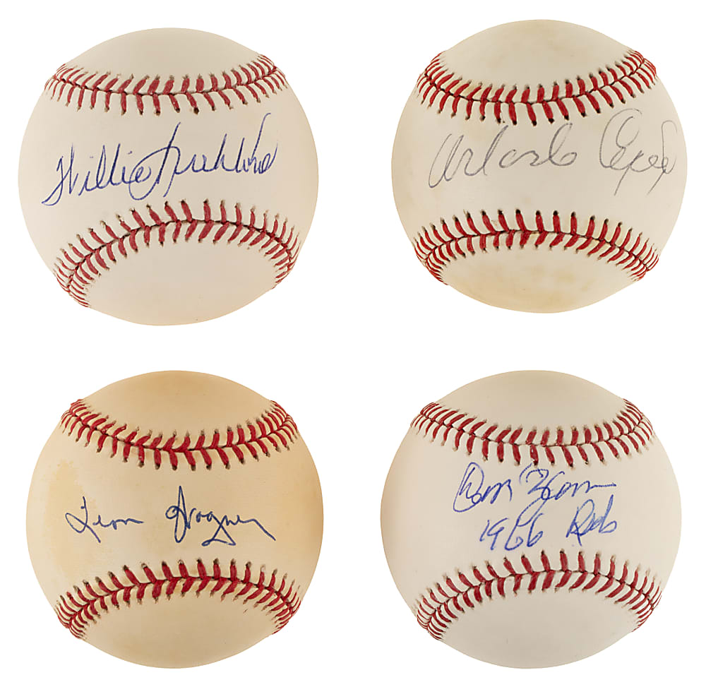 1958 San Francisco Giants Single-Signed Baseball (10) Including Cepeda, Kirkland, L. Wagner, and Zanni - PSA/DNA and JSA