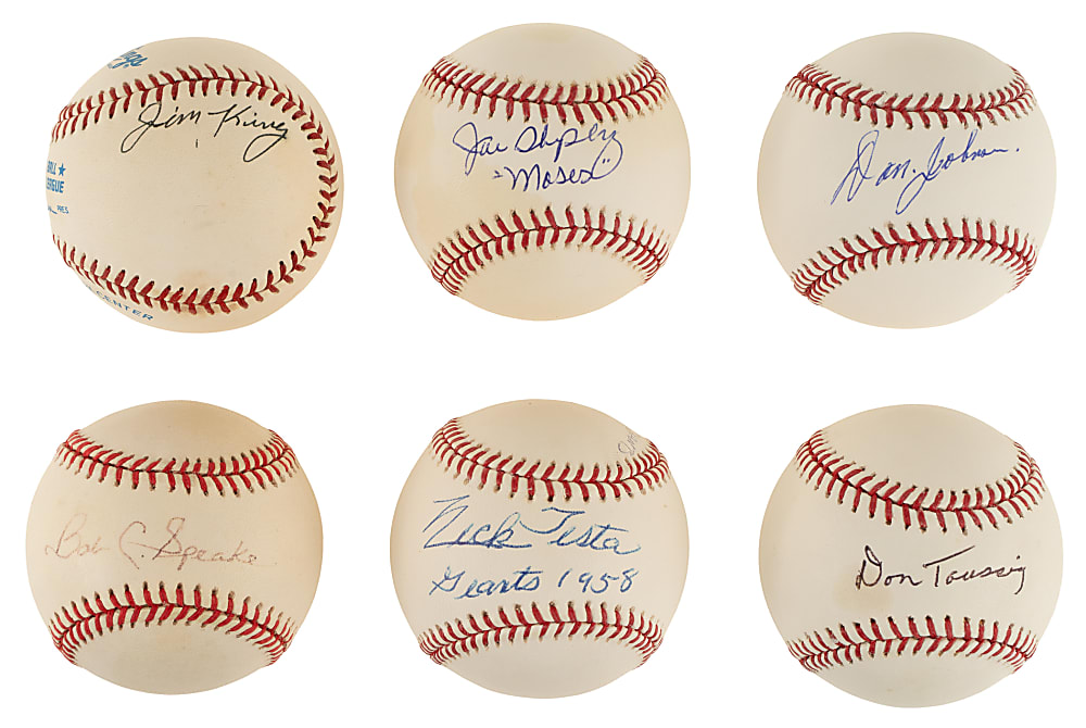 1958 San Francisco Giants Single-Signed Baseball (10) Including Cepeda, Kirkland, L. Wagner, and Zanni - PSA/DNA and JSA