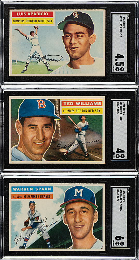 1956 Topps Near-Complete Set (332/340) Plus Eight Variations and Both Checklists