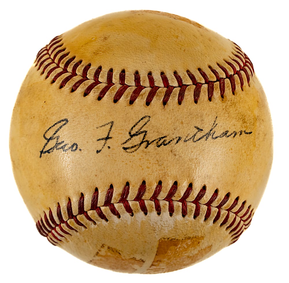 George Grantham Single-Signed Baseball - JSA