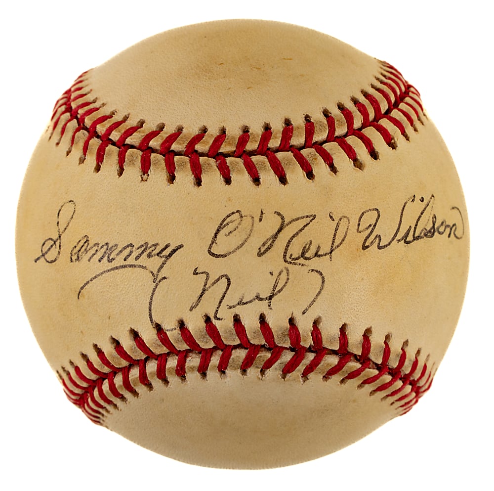 Sammy O'Neil Wilson Single-Signed Baseball - PSA/DNA