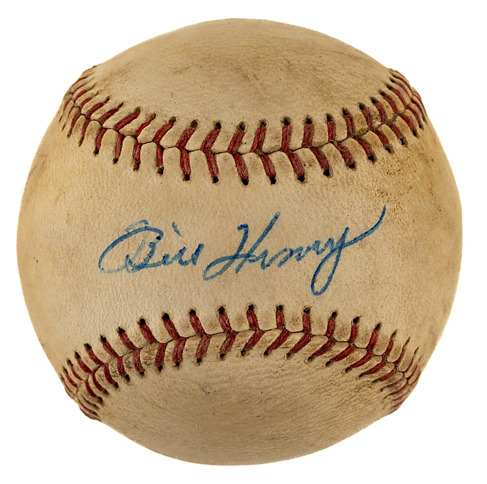 Bill Henry Single-Signed Baseball - JSA