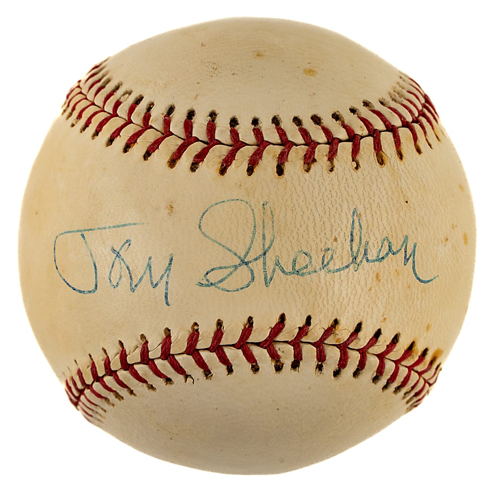 Tom Sheehan Single-Signed Baseball - PSA/DNA