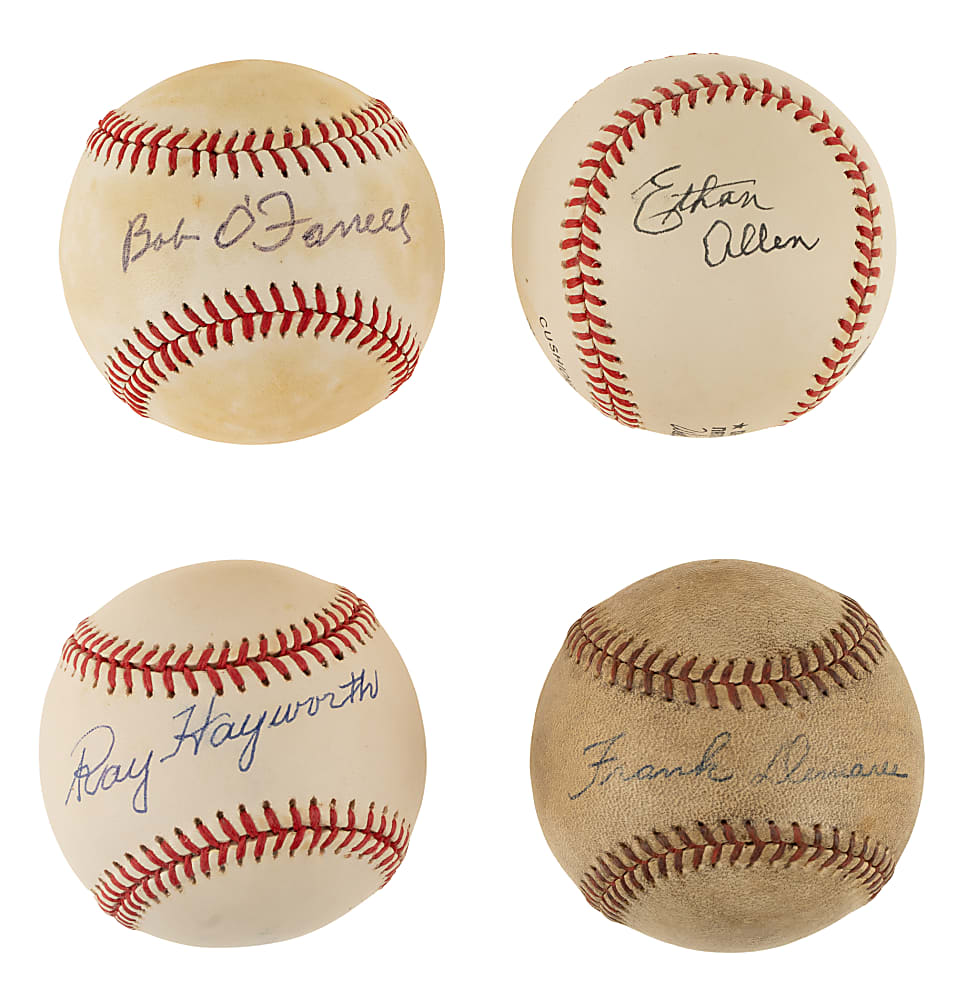 1930s New York Giants Single-Signed Baseball Collection (17) Including Myatt, Demaree, Hayworth, E. Allen, and O'Farrell - JSA and PSA/DNA