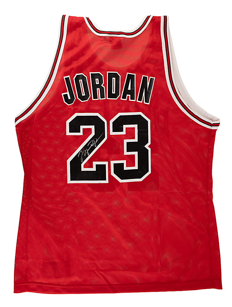 Michael Jordan Signed Chicago Bulls Jersey - Upper Deck and JSA