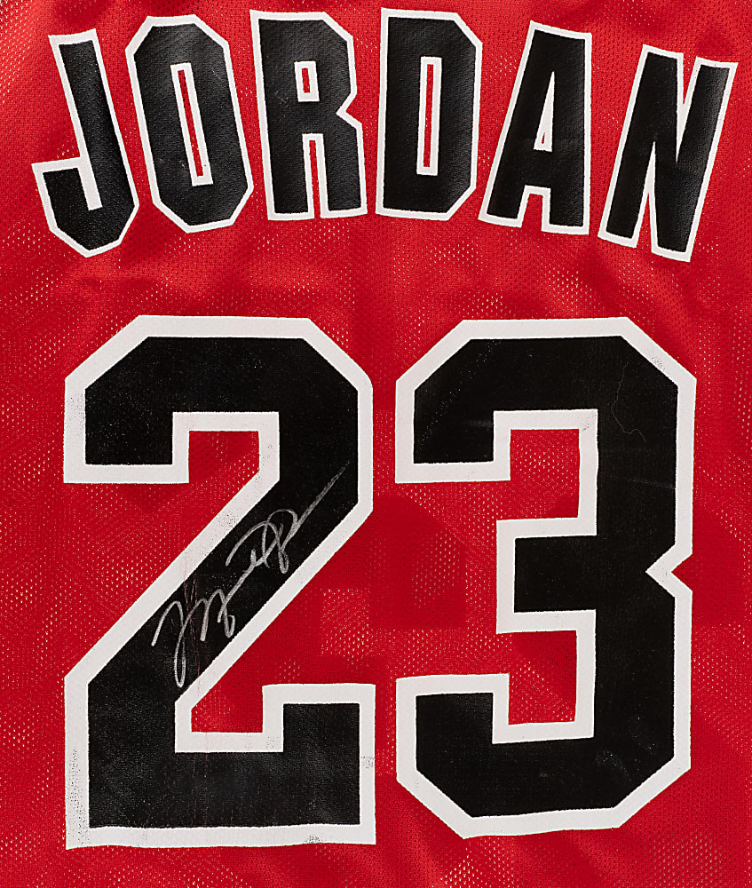 Michael Jordan Signed Chicago Bulls Jersey - Upper Deck and JSA
