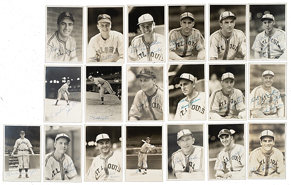 St. Louis Browns Signed George Burke Photograph Collection (23)