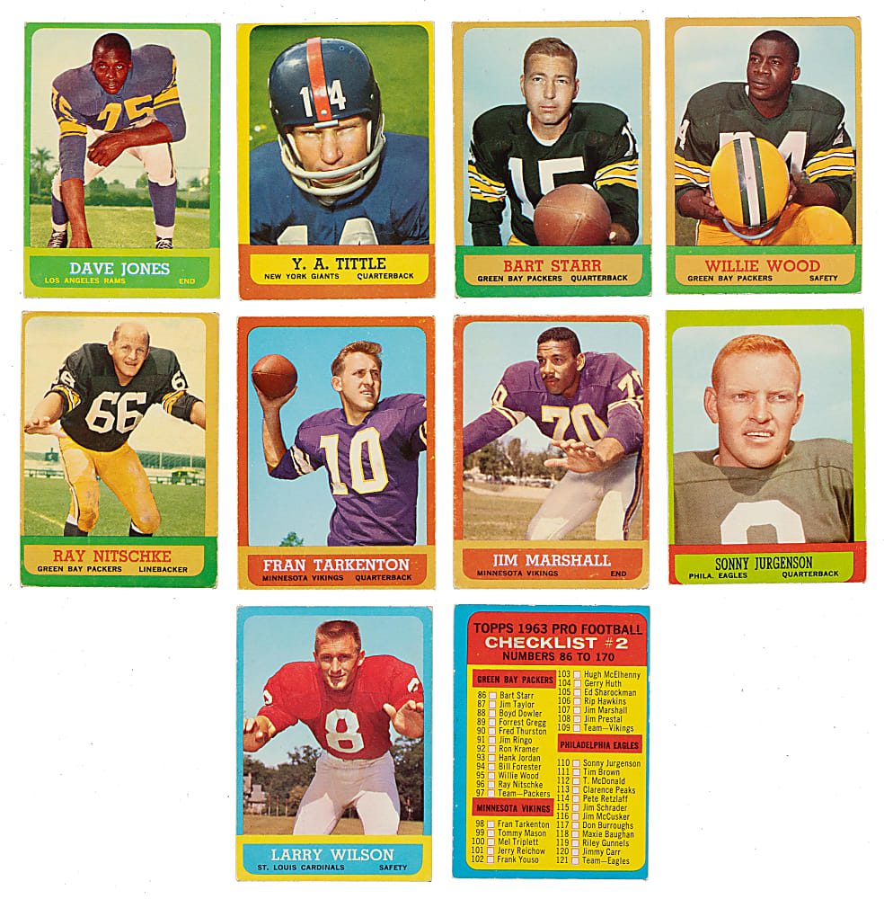1963 Topps Football Complete Set (170)