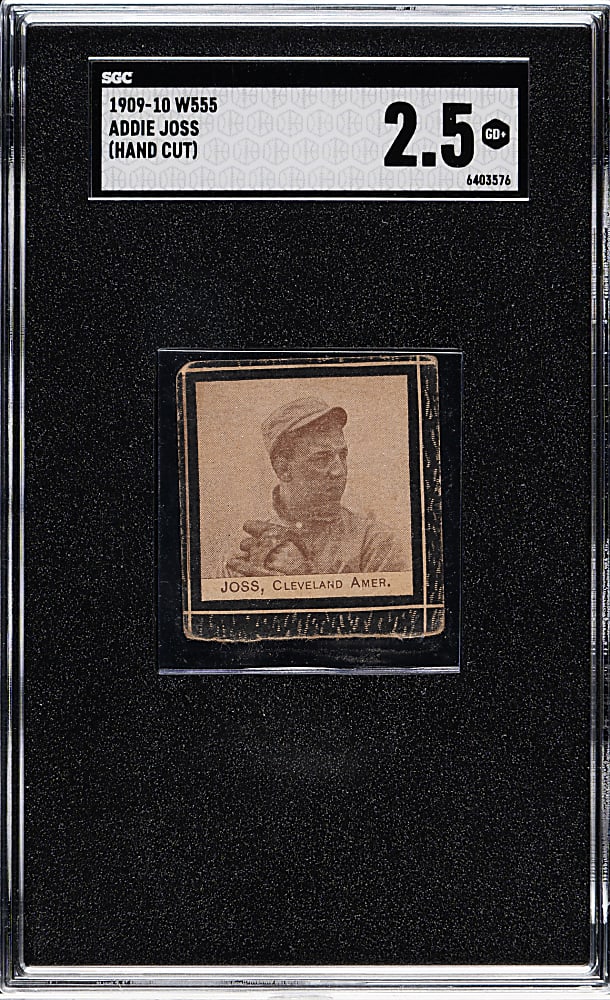 1909-1910 W555 Addie Joss SGC GOOD+ 2.5