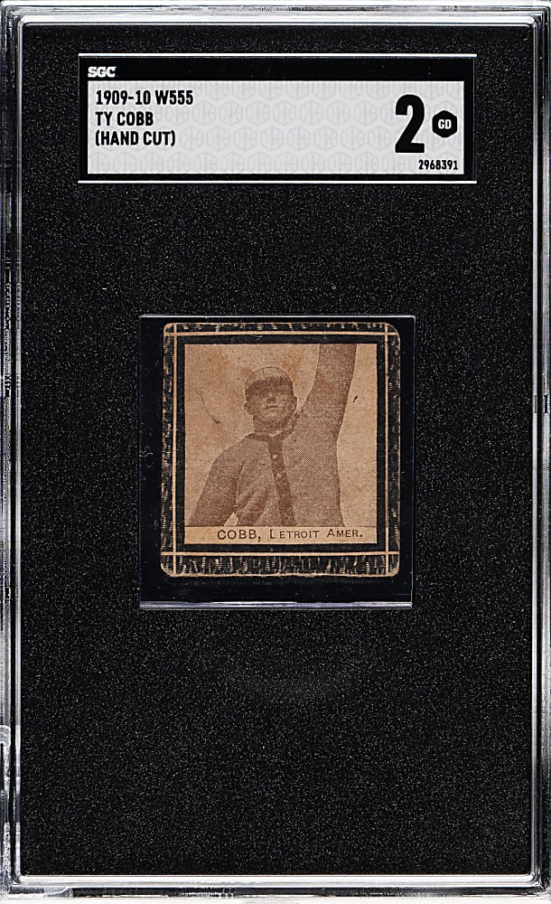 1909-1910 W555 Ty Cobb SGC GOOD 2