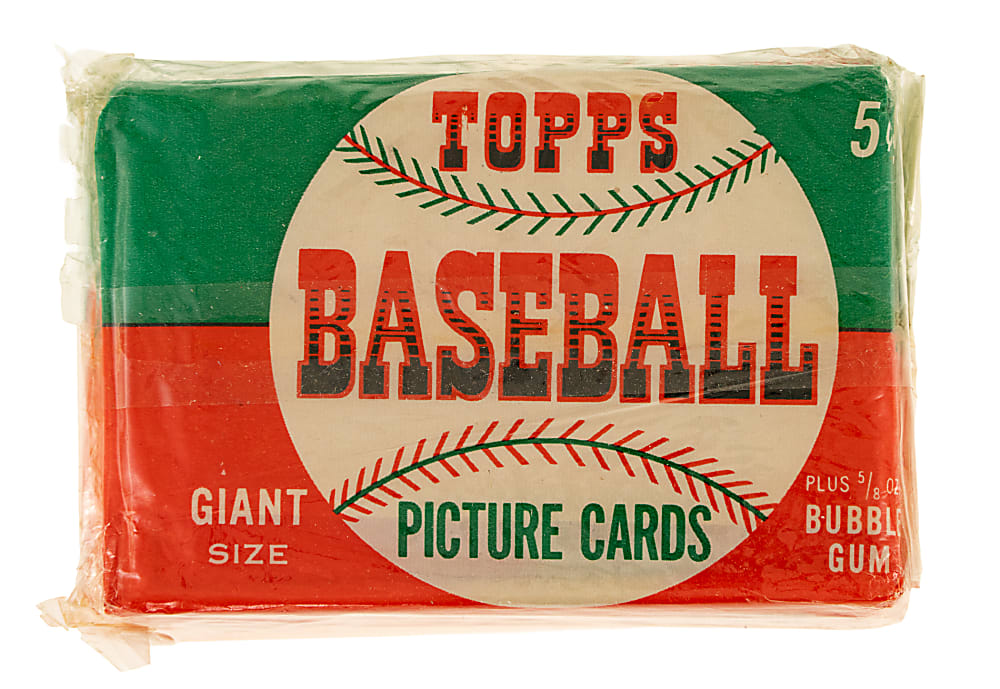 Exceptional 1952 Topps Unopened Five-Cent Wax Pack Collection (8) - Cellophane-Wrapped "Brick" From 1990s Seattle Find!