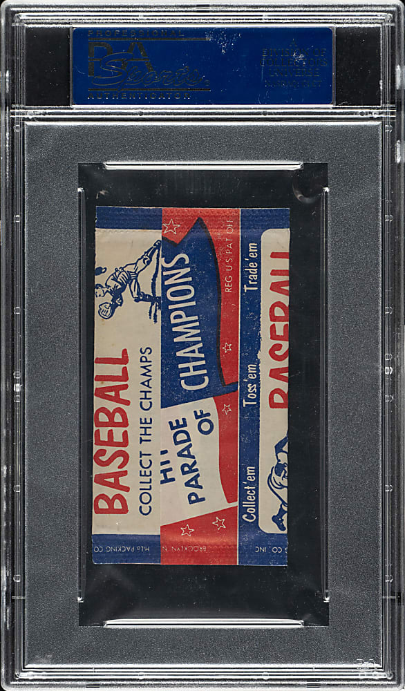 Rare 1952 Berk Ross Unopened Wax Pack PSA MINT 9