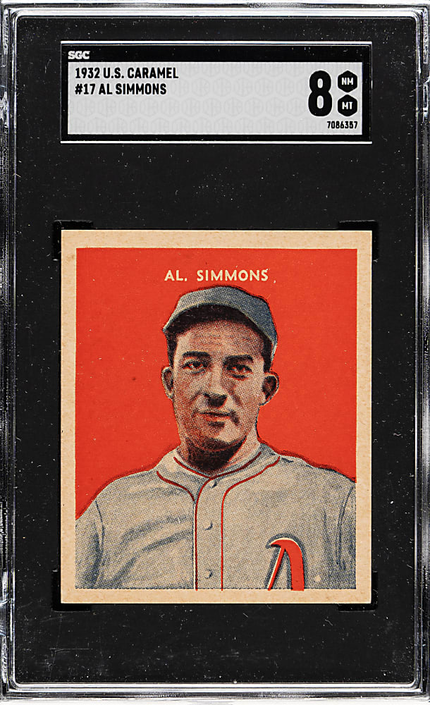 1932 R328 U.S. Caramel #17 Al Simmons SGC NM/MT 8 - 1 of 2 - Highest Graded!