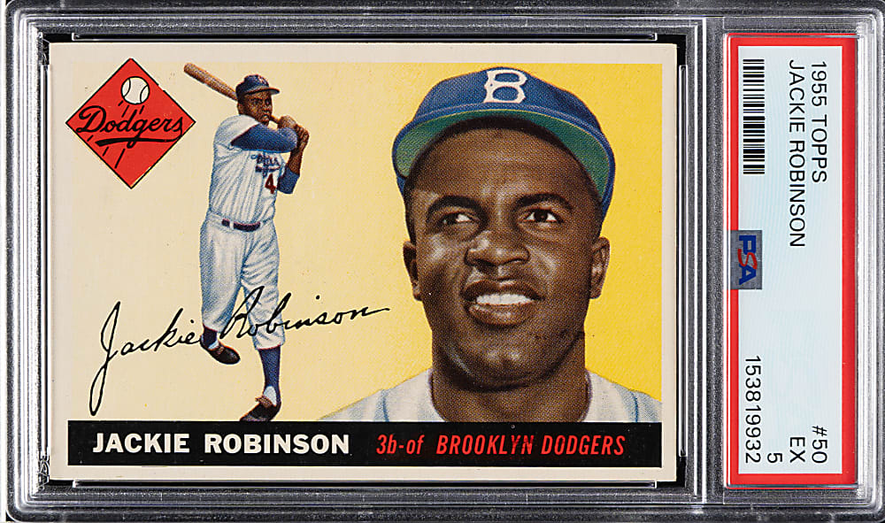 1955 Topps #50 Jackie Robinson PSA EX 5