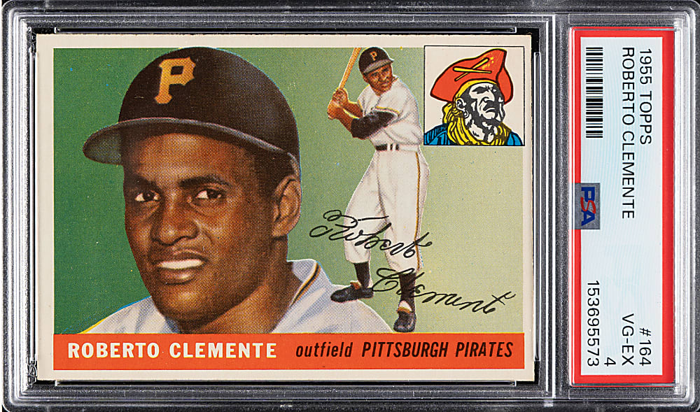 1955 Topps #164 Roberto Clemente Rookie PSA VG-EX 4