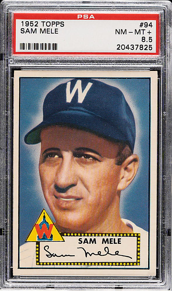 1952 Topps #94 Sam Mele PSA NM-MT+ 8.5