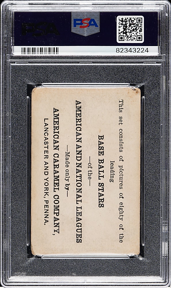 1921 E121 American Caramel (Series of 80) Walter Johnson Throwing PSA GOOD 2