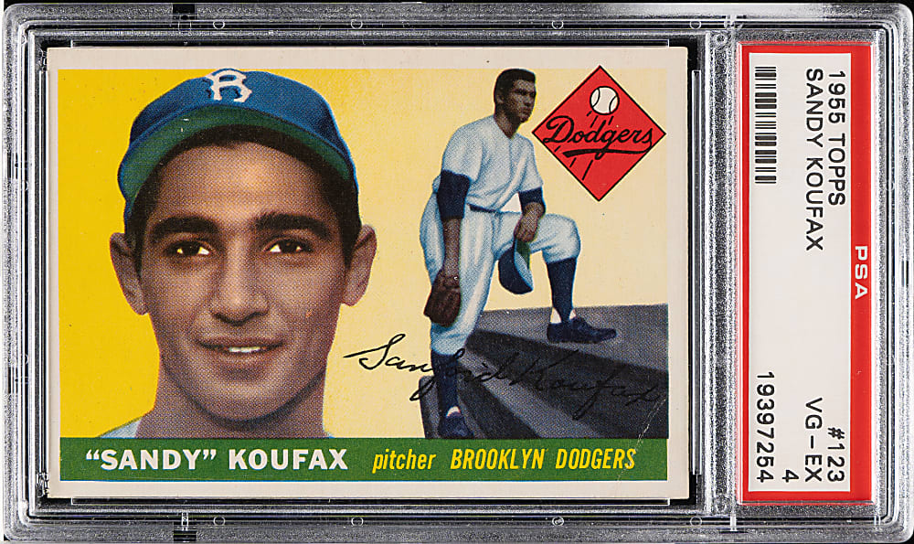 1955 Topps #123 Sandy Koufax Rookie PSA VG-EX 4