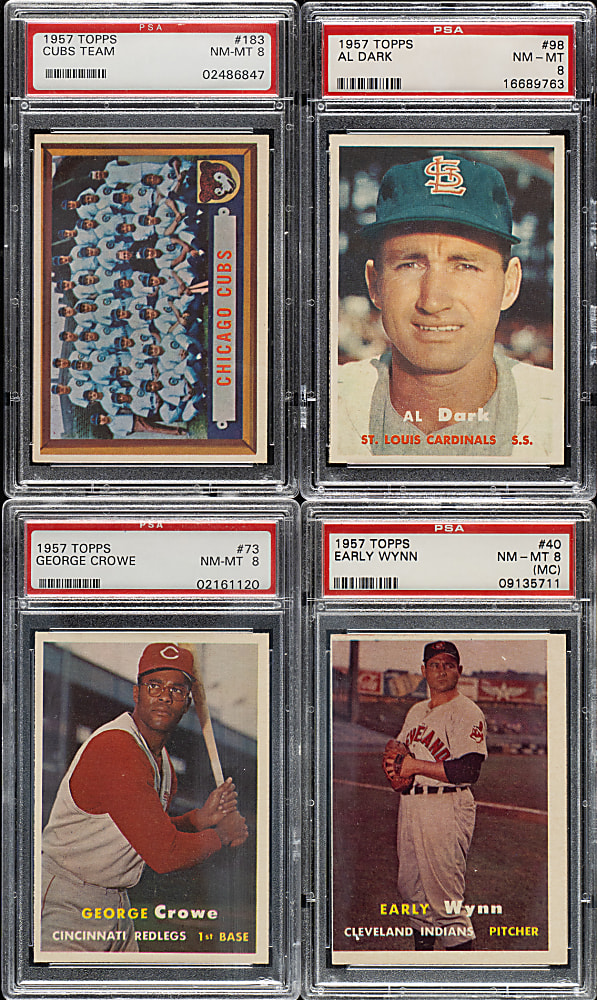 1957 Topps PSA NM-MT 8 Collection (70)