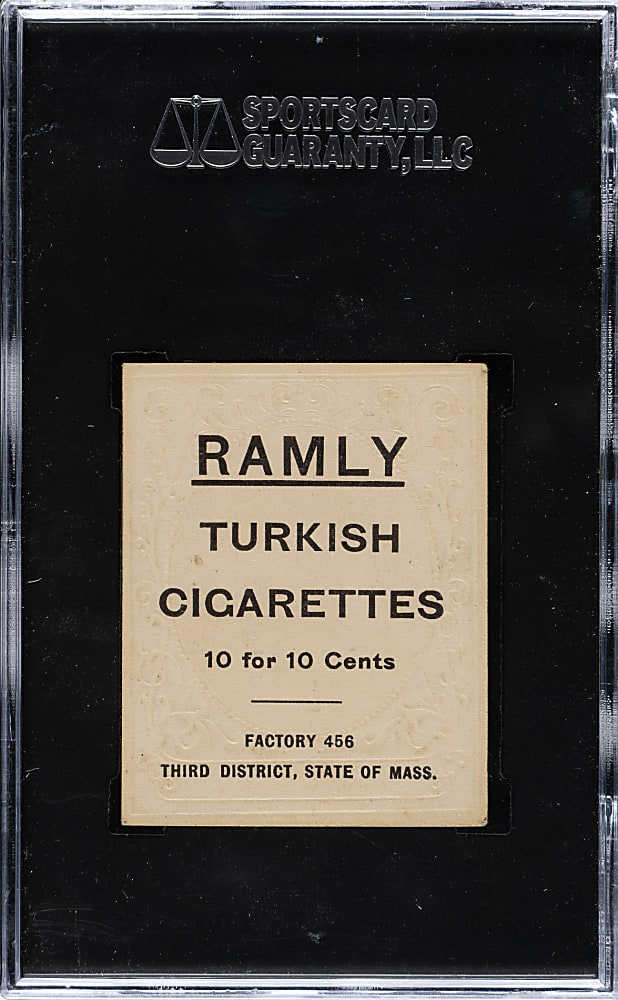 1909 T204 Ramly Tobacco Walter Johnson SGC EX+ 5.5