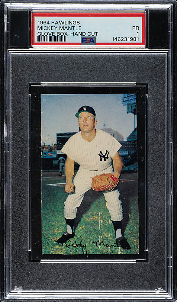 1964 Rawlings Glove Box Mickey Mantle PSA POOR 1