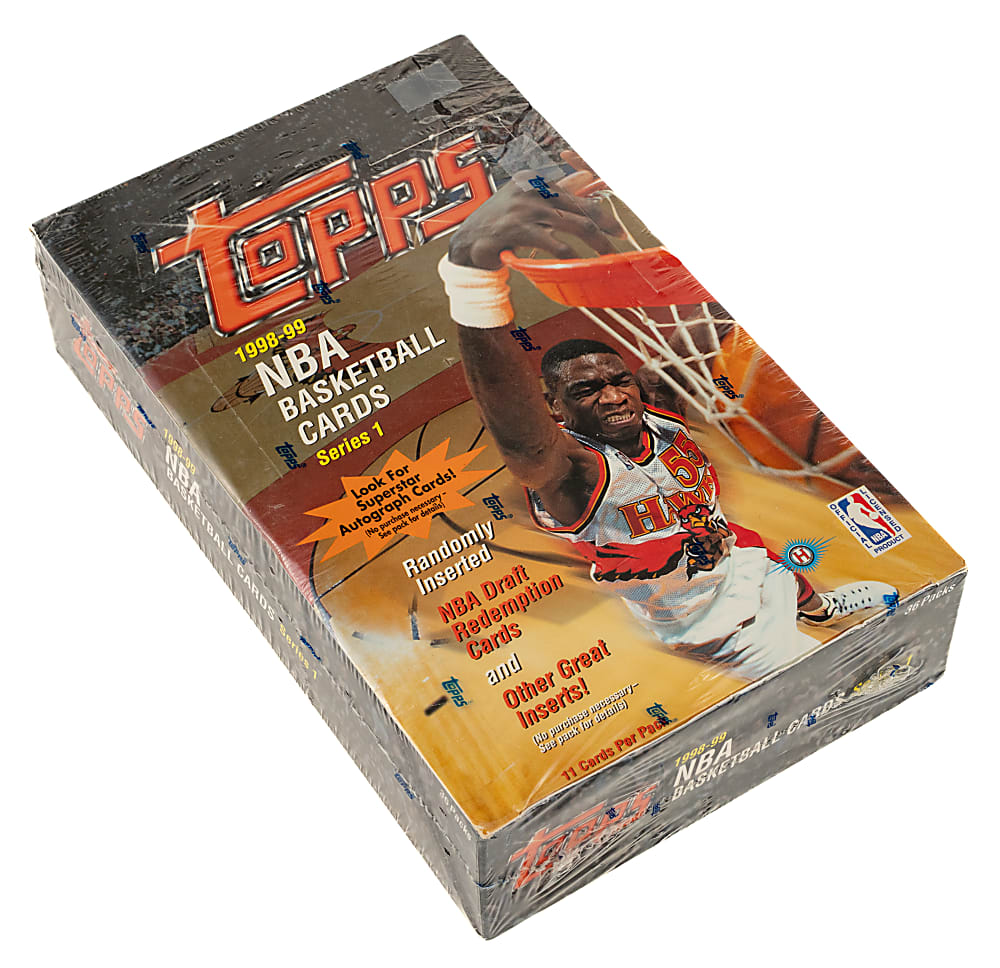 1998-1999 Topps First Series Basketball Factory-Sealed Unopened Hobby Box (36 Packs)