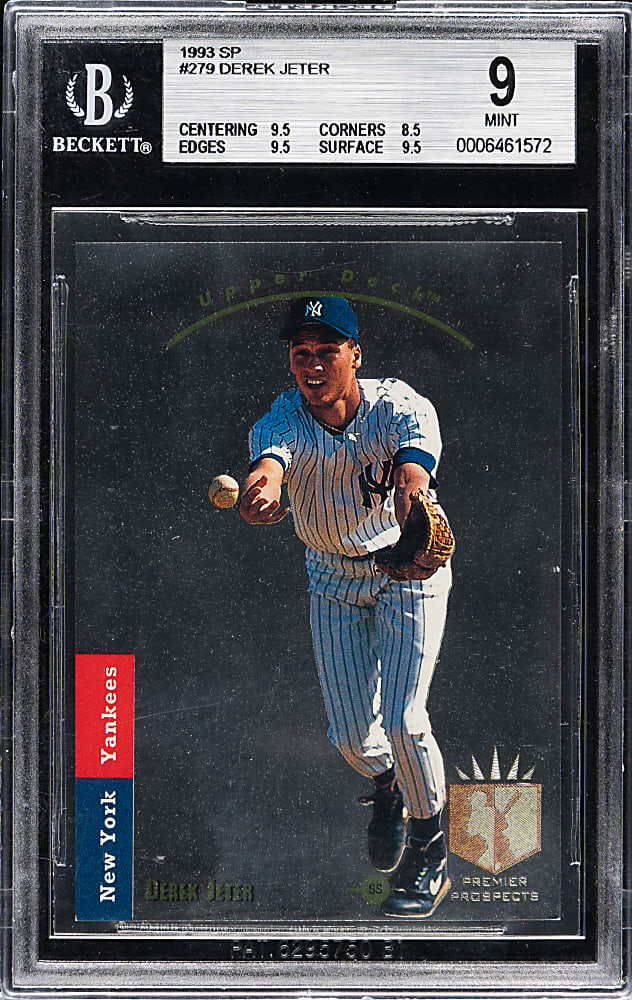1993 Upper Deck SP Foil #279 Derek Jeter Rookie BGS MINT 9