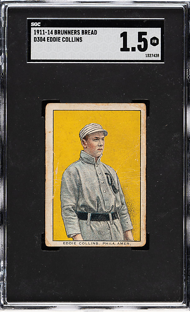 1911 D304 Brunner's Bread Eddie Collins SGC FAIR 1.5