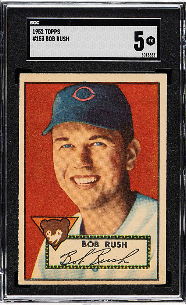 1952 Topps #153 Bob Rush SGC EX 5 - "Canadian" Gray Back