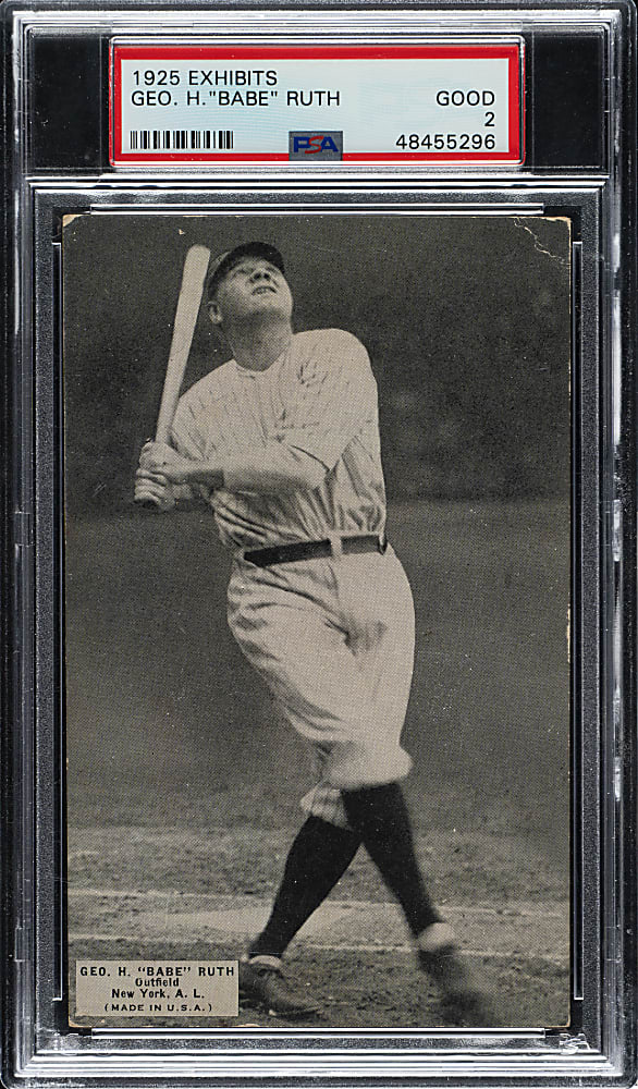 1925 Exhibits Babe Ruth PSA GOOD 2