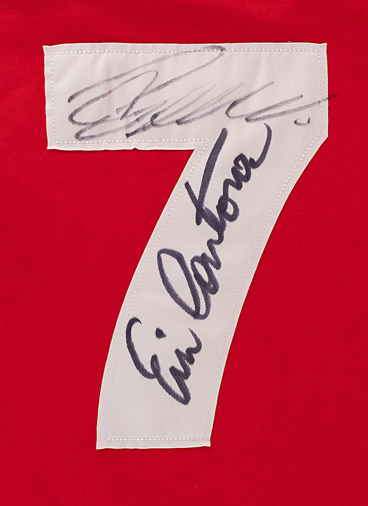 Cristiano Ronaldo and Eric Cantona Dual-Signed Manchester United Jersey - PSA/DNA