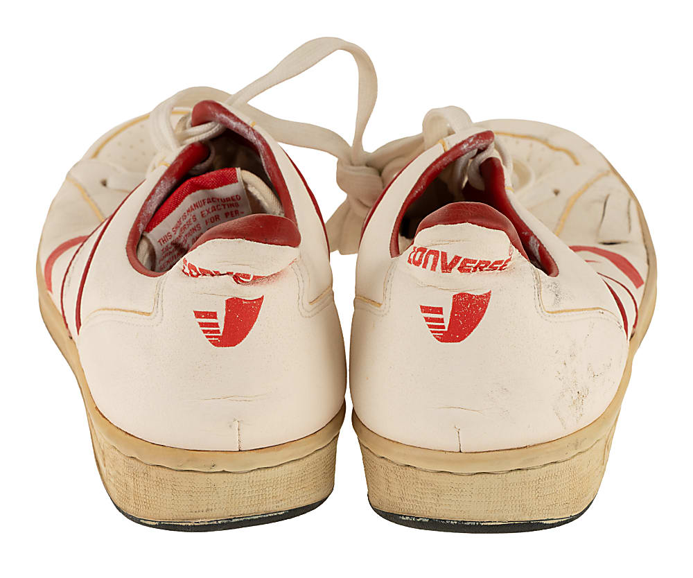 1986 Jimmy Connors Signed Match-Used U.S. Open Shoes with U.S. Open Credential Card - JSA