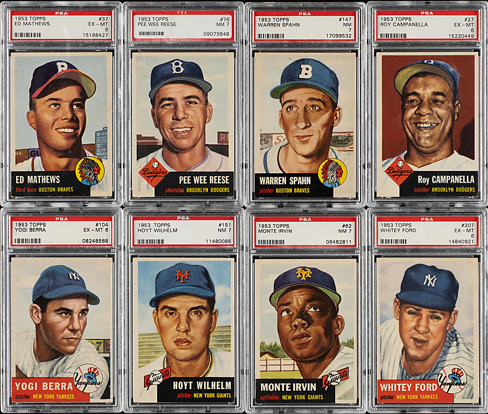 1953 Topps PSA-Graded Near-Complete Set (270/274)