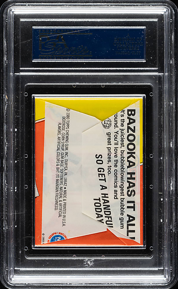 1980-1981 Topps Basketball Unopened Wax Pack PSA EX-MT 6 - Larry Bird and Magic Johnson Rookie Year