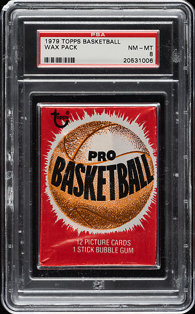 1979-1980 Topps Basketball Unopened Wax Pack PSA NM-MT 8
