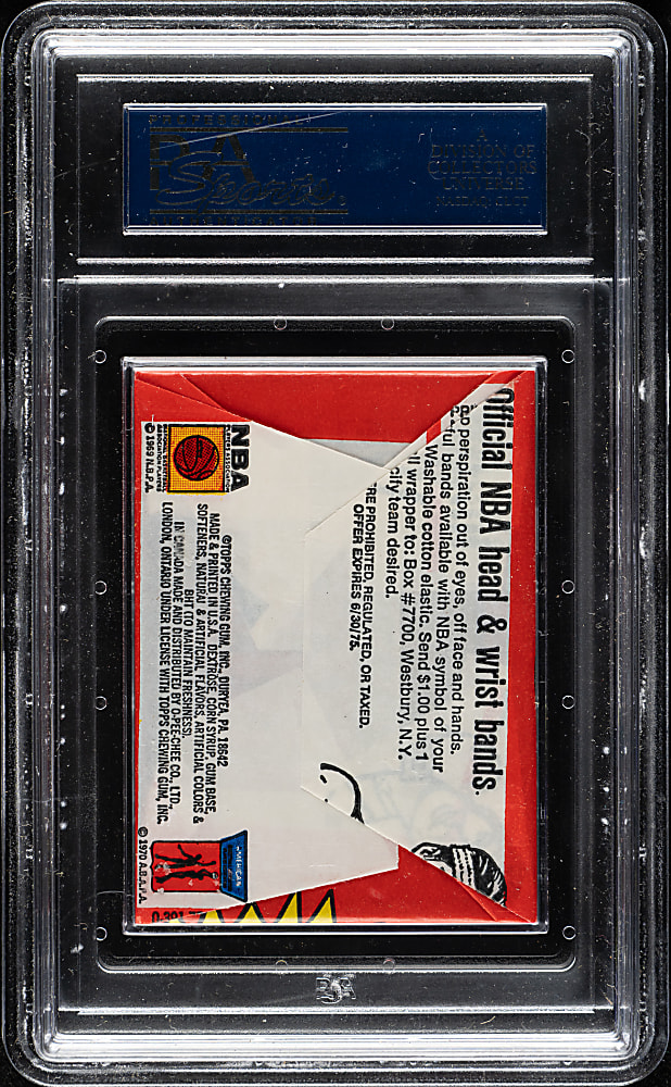 1974-1975 Topps Basketball Unopened Wax Pack PSA NM-MT 8