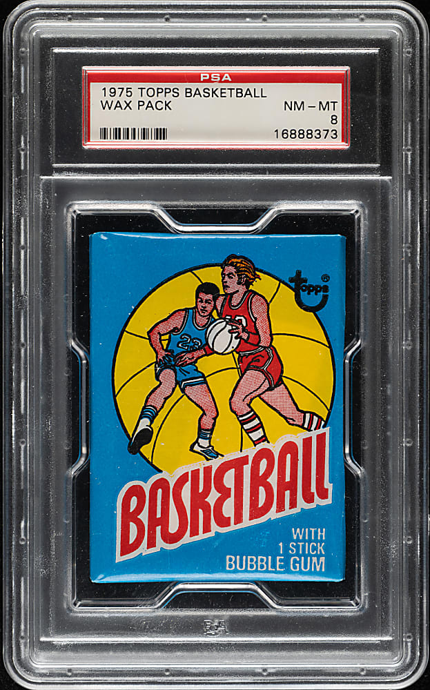 1975-1976 Topps Basketball Unopened Wax Pack PSA NM-MT 8 - Highest Graded!