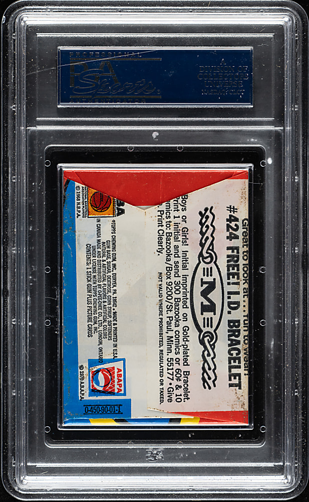 1971-1972 Topps Basketball Unopened Wax Pack PSA NM 7