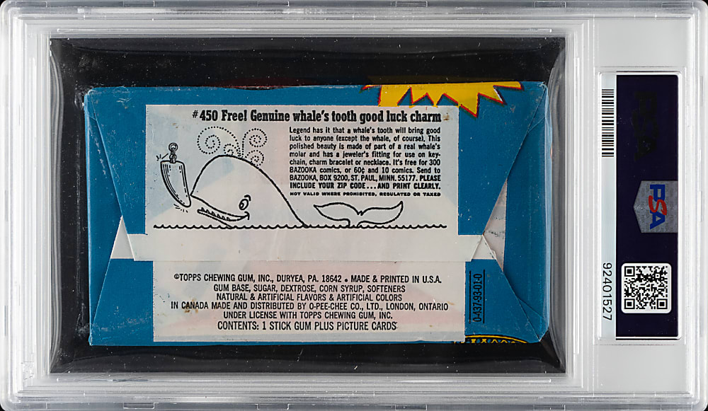 1970-1971 Topps Basketball Unopened Wax Pack PSA NM-MT 8 - Pete Maravich Rookie Year - Highest Graded!