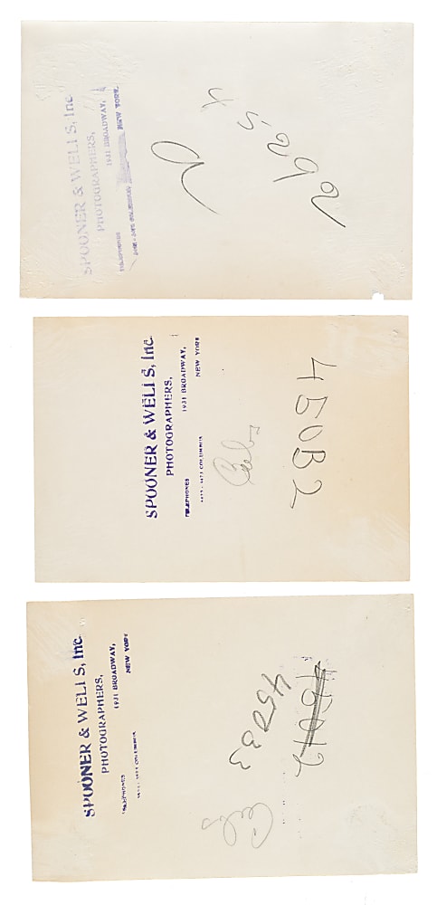 Circa 1909 Mordecai Brown, Rube Marquard, and Frank Chance Original Spooner & Welis Photograph PSA/DNA Type I Trio