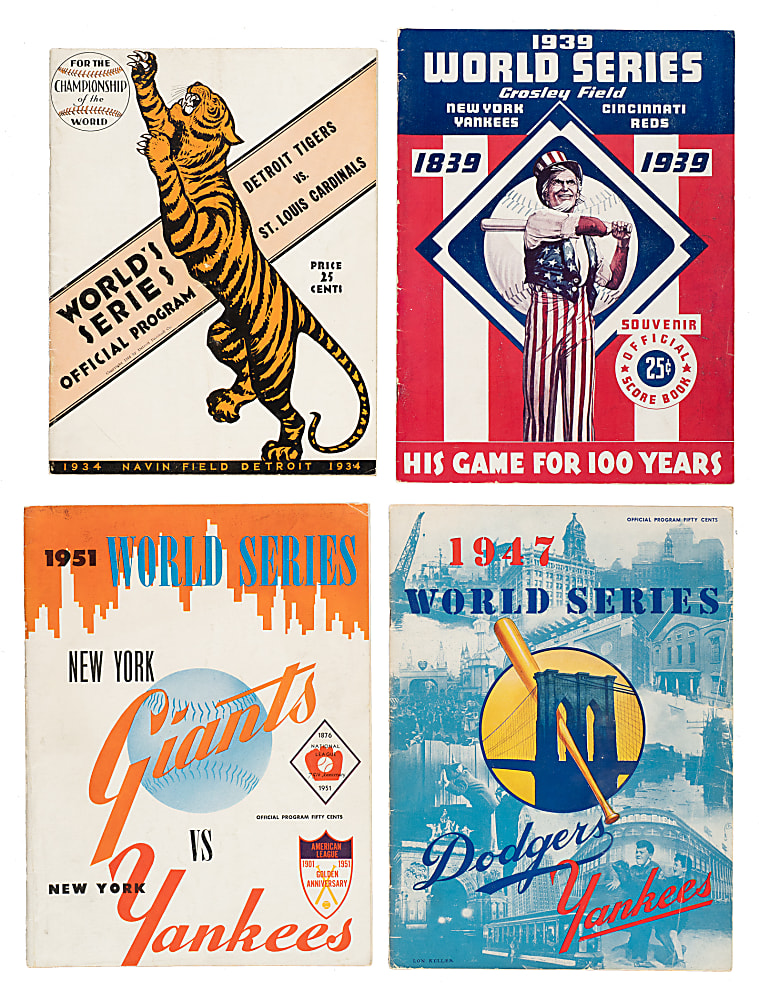 1934 to 1970 World Series Program Collection (51)