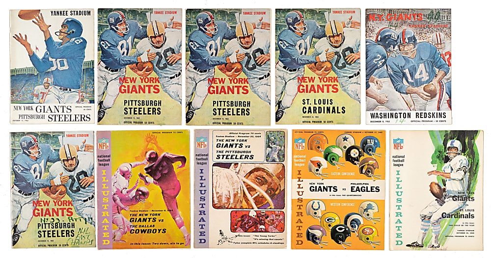 1958 to 1969 New York Giants Football-Program Collection (42)