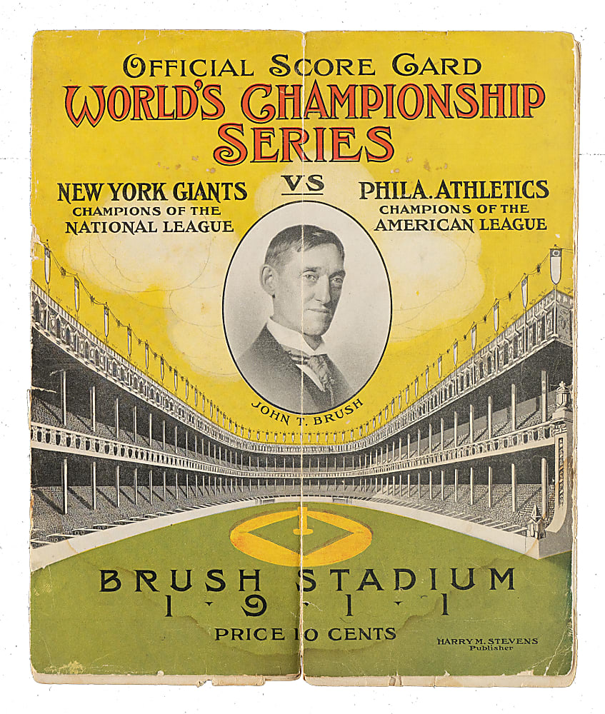 1911 New York Giants (vs. Philadelphia Athletics) World Series Game 3 Program