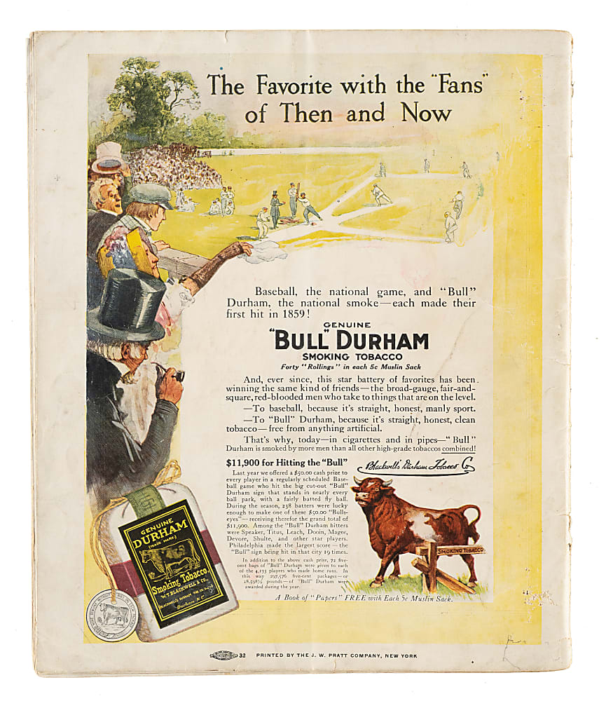 1912 New York Giants (vs. Boston Red Sox) World Series Program