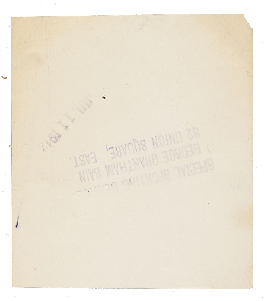 Circa 1910s Gavvy Cravath Original Bain News Service Photograph PSA/DNA Type I