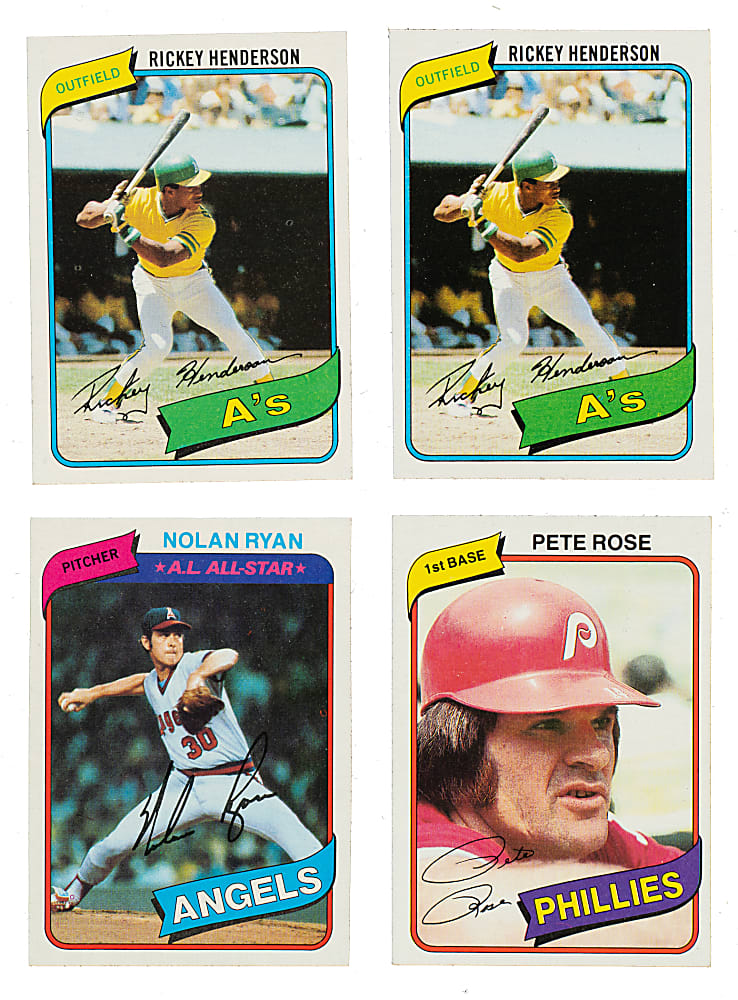 High-Grade 1980 Topps Complete Set Pair (2 Sets, 1,452 Cards)